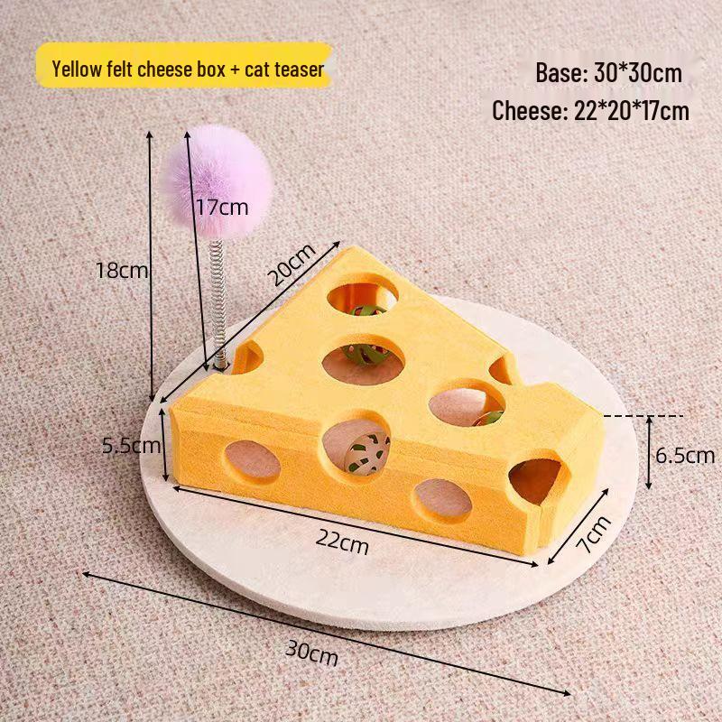 Cat Puzzle Toy - Self-Play Boredom Buster for Kittens with Maze, Digging Holes, and Bell Ball