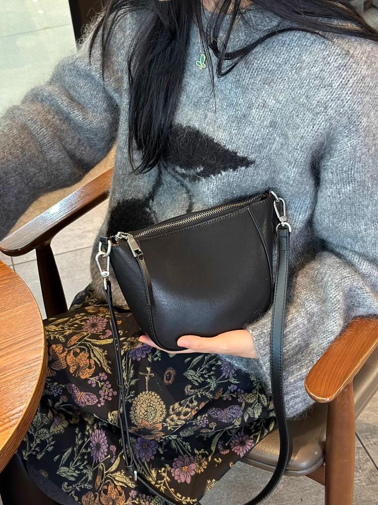 Women's Genuine Leather Small Crossbody Bag - 2026 Versatile Fashion Coin Purse with High-Quality Texture
