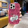 Phone Case: 2D Flat Design Suitable for iPhone 18 17 16 15 14 13 Pro Protective Case, Couple Style, Twin-tail Girl, Christmas and Halloween Gift