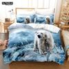 3D Teddybär Bettwäsche Set Weiß Eisbär Bettwäsche Jugendliche Frauen Einzelbett Twin Queen King Übergröße Bettbezug 2/3-teilig Bettwäsche