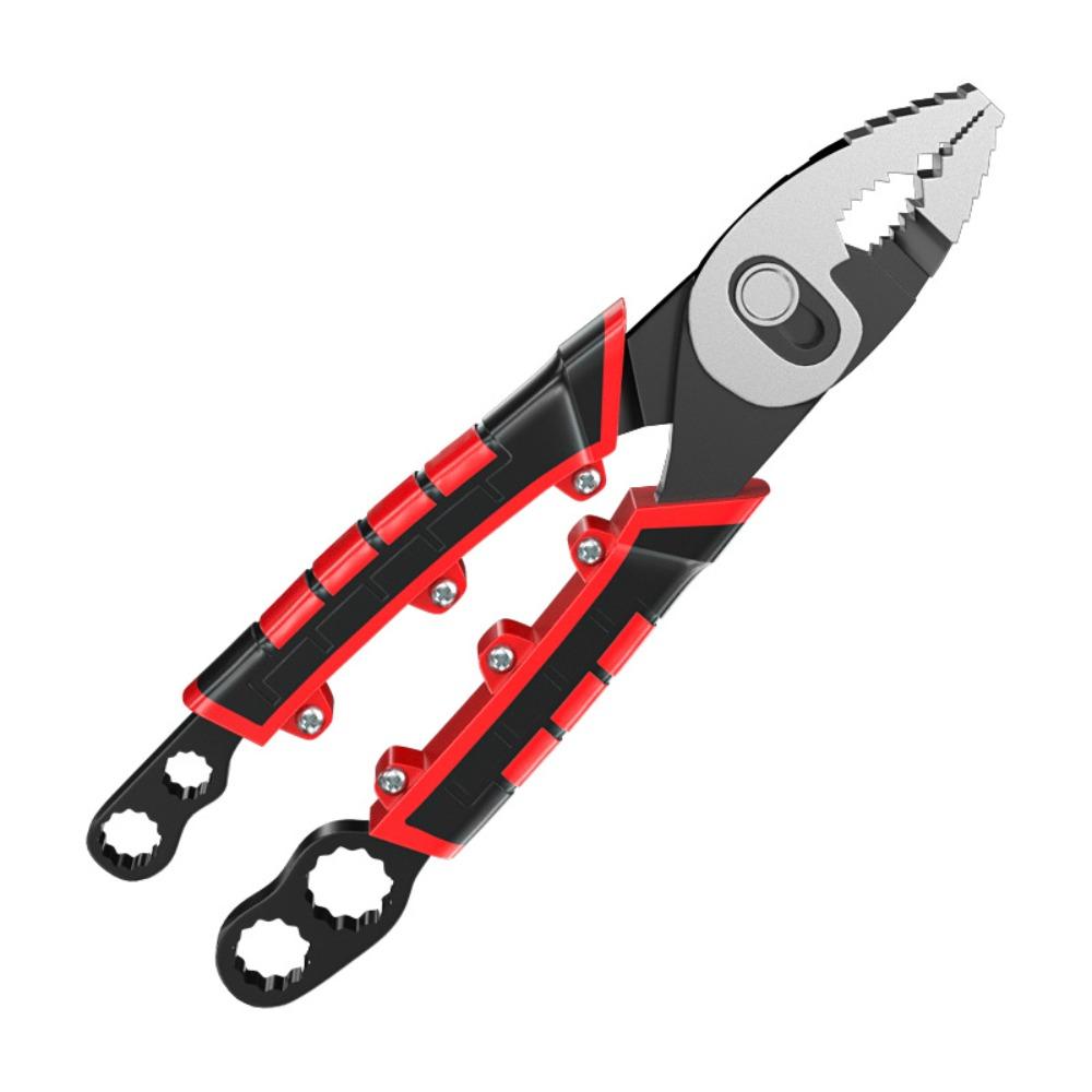 

Плоскогубцы с рыбьим носом из хром-ванадиевой стали, нескользящие, многофункциональные, электрик, обжимные клещи 8-14 мм, инструмент для зачистки проводов, электрик