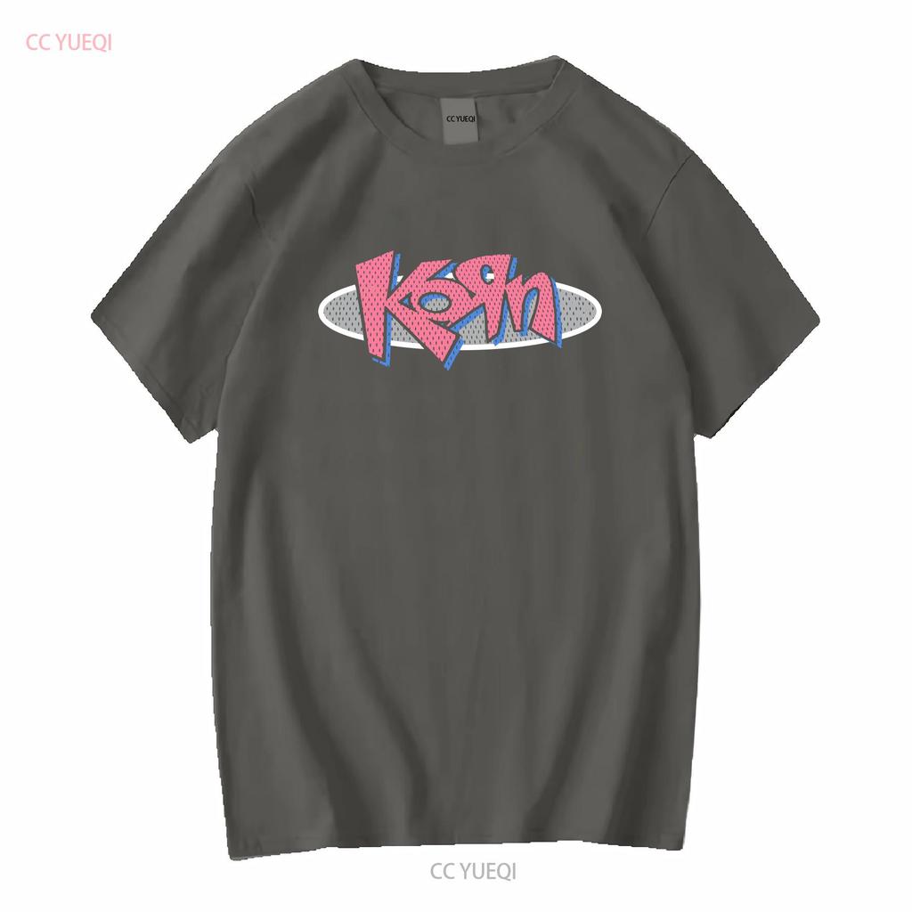 Vintage lata 90. Koszulka zespołu Nu Metal Korn Giant Metka Rozmiar XL 1996 Czarny vintage Wypłukana Wygodna męska moda Rozciągliwy Casual