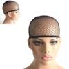 Wig Caps Nylon Stretchable Breathable Dome Mesh Net Wig Cap For Cosplay Dress Up Black