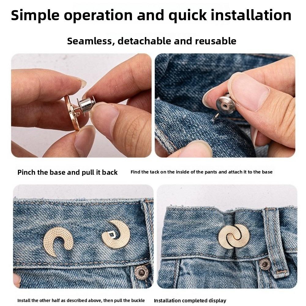 Waist Tightening Tool Waist Buckle Adjustable Pants Pins New Brooches  Dress Decoration