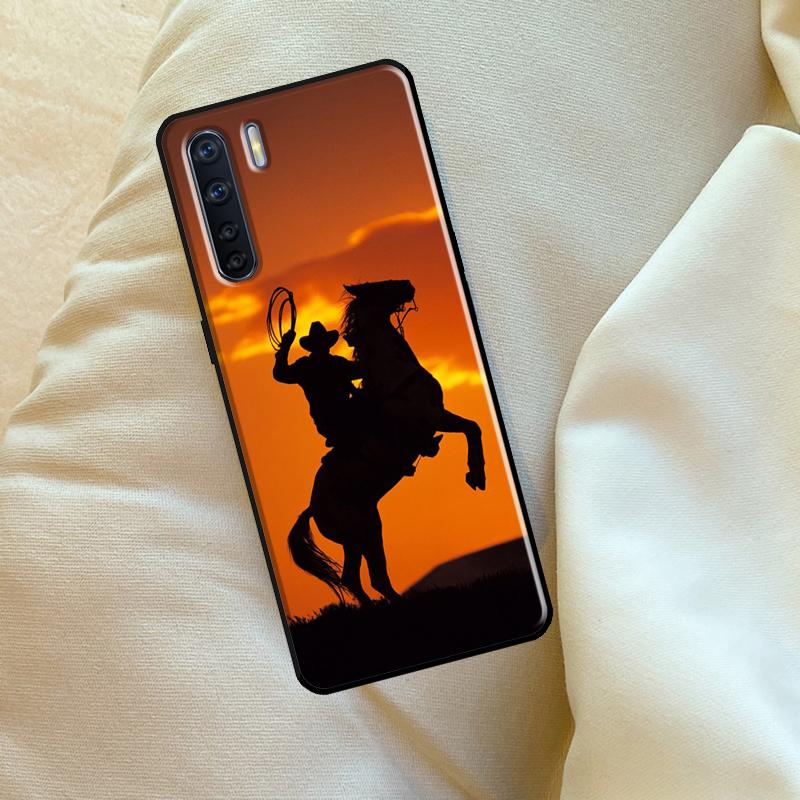 Rodeo Cowboy Lasso For OPPO A79 A38 A58 A78 A98 A54 A74 A94 A16 A76 A96 A5 A9 A52 A72 A15 A17 A57 A53S Case