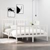 VidaXL Bed Frames White Solid Wood 140x190 Cm 3104109