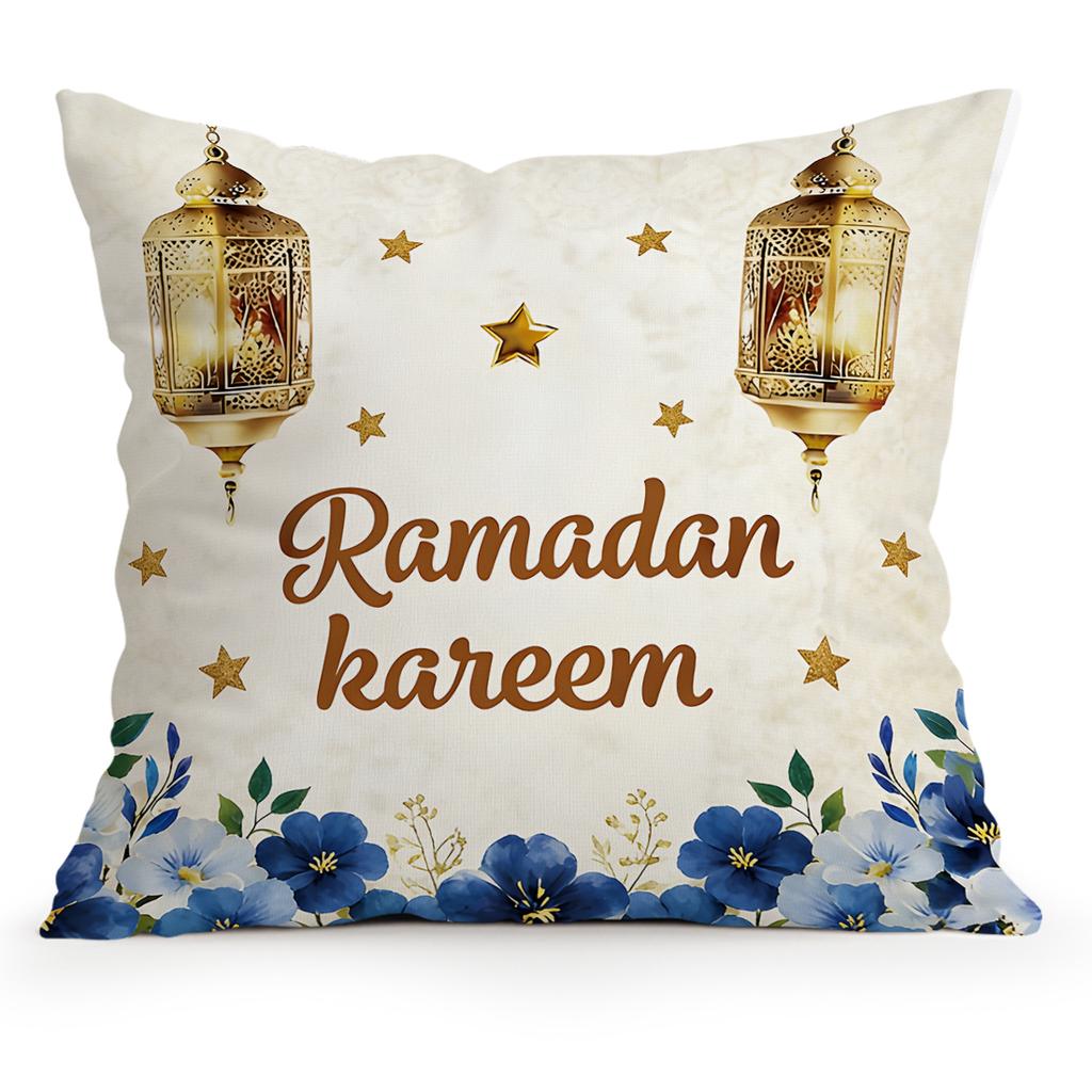 Ramadan Lantern Moon Pillowcase Printed Polyester 40/45/50Cm Throw Pillowcover Decorative Sofa Cushion Pillowslip Home Decor