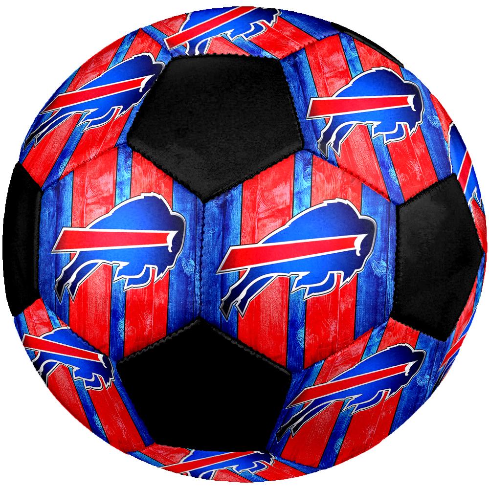SIZE 5 Buffalo Bills Soccer Ball Colorful All Ages Machine Stitched PVC Competition Ready Durable High-Bounce