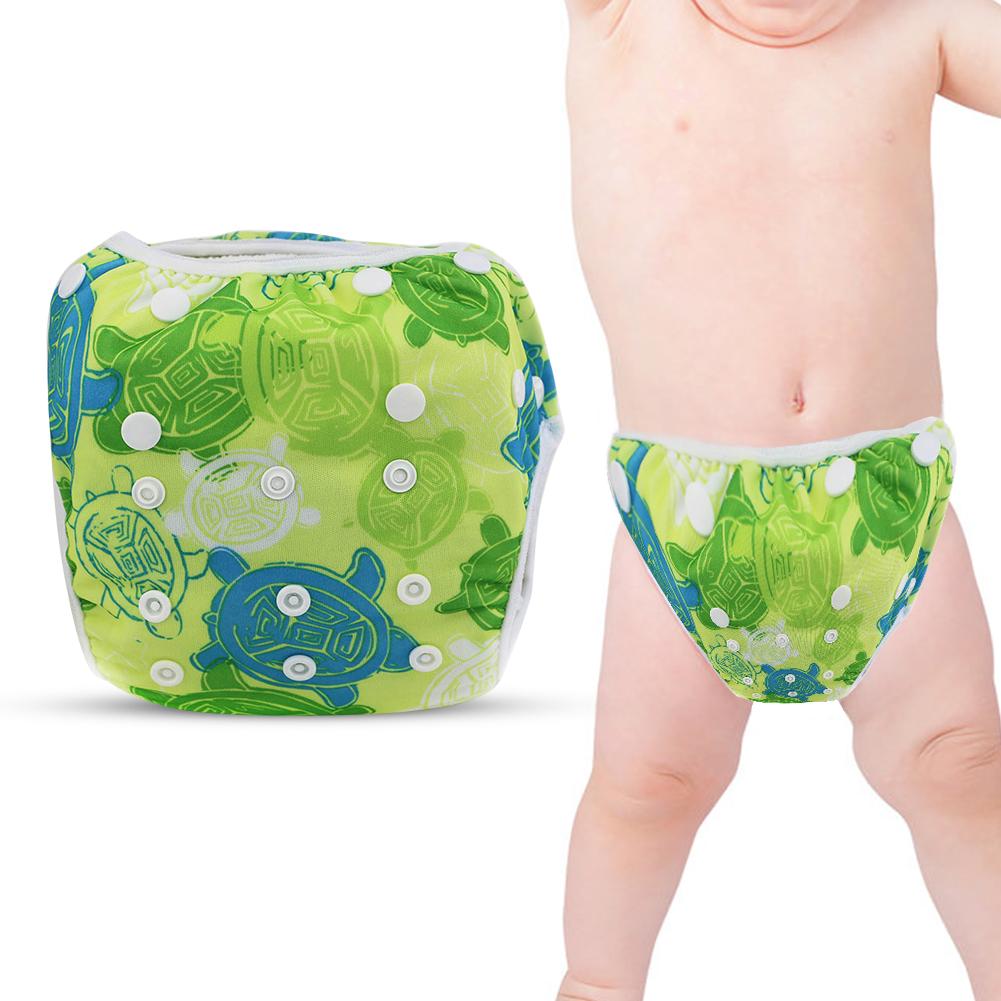 Free Size Baby Adjustable Reusable Waterproof Breathable Summer Pool Training PantsTortoise