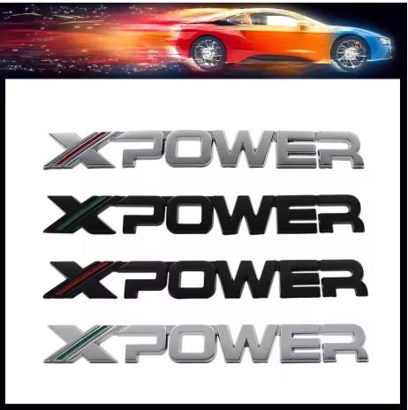 Car Styling X XPOWER car Hood Fender trunk Rear Bonnet Nameplate Decal Emblem Badge Sticker for MG 5 6 ZS EV GS 350 360 HS EZS Q0