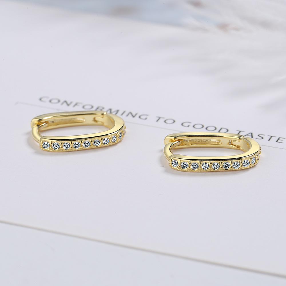 

Модные серьги-гвоздики с подвесками из стерлингового серебра 925 пробы в стиле минимализма с цирконами и геометрическим узором для женщин, унисекс, для вечеринок, подарки золотой