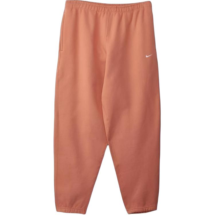 

Nike Solid Logo Cuffed Knit Joggers Men Joggers Orange CW5460-863 S
