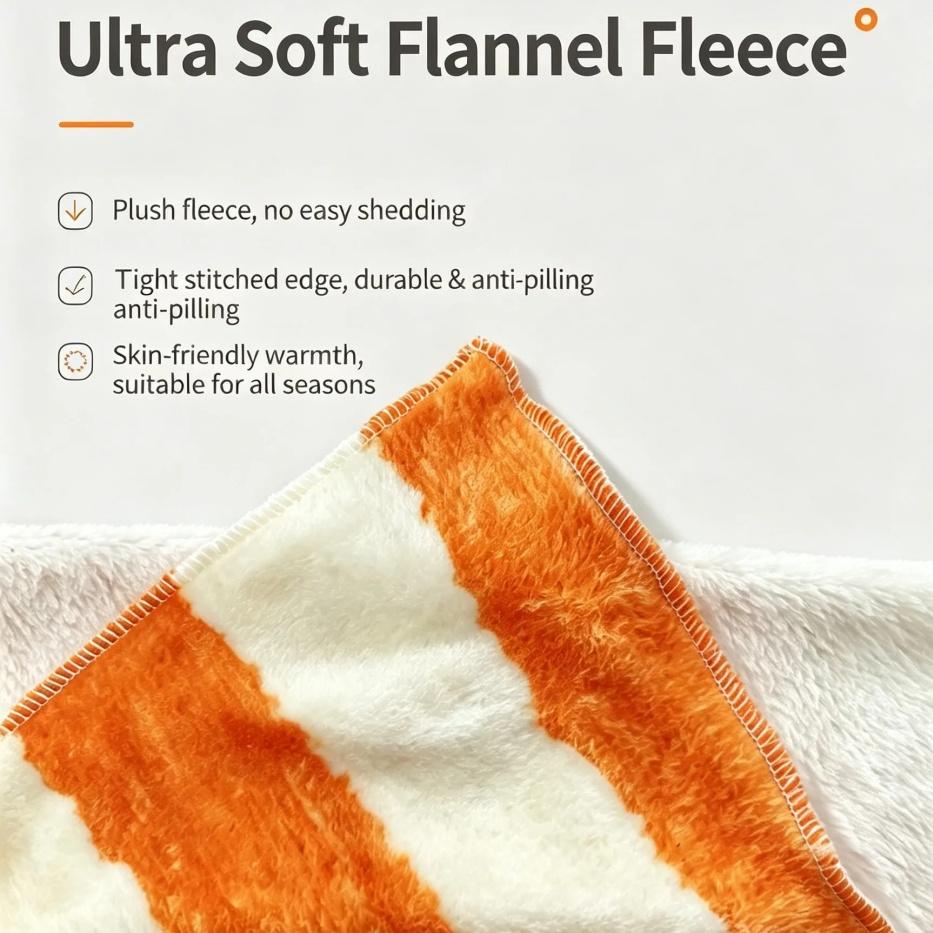 Newest Sleeping Tabby Cat Fluffy Texture Portrait Flannel Throw Blanket,Cozy Realistic Kitten Blanket for Cat Lover Bedroom Sofa