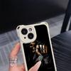 Ae80 Gesture Greeting Design Art Soft Phone Cases for iPhone 16 15 14 13 12 11 Pro Max 8 Plus XR with Wrist Strap Lanyard Corner Protection Back Cover
