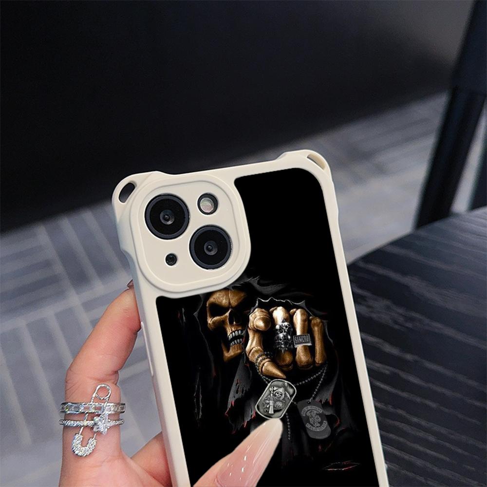 Ae80 Gesture Greeting Design Art Soft Phone Cases for iPhone 16 15 14 13 12 11 Pro Max 8 Plus XR with Wrist Strap Lanyard Corner Protection Back Cover