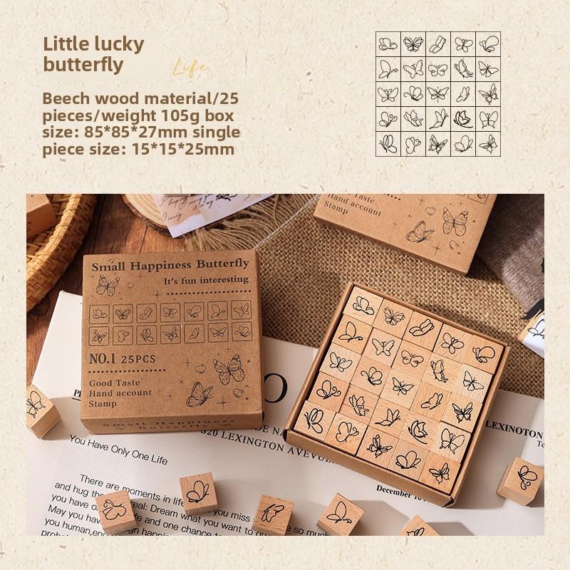 

Wooden Childrens Weather Seal Set For Kids Craft And School Projects Butterfly