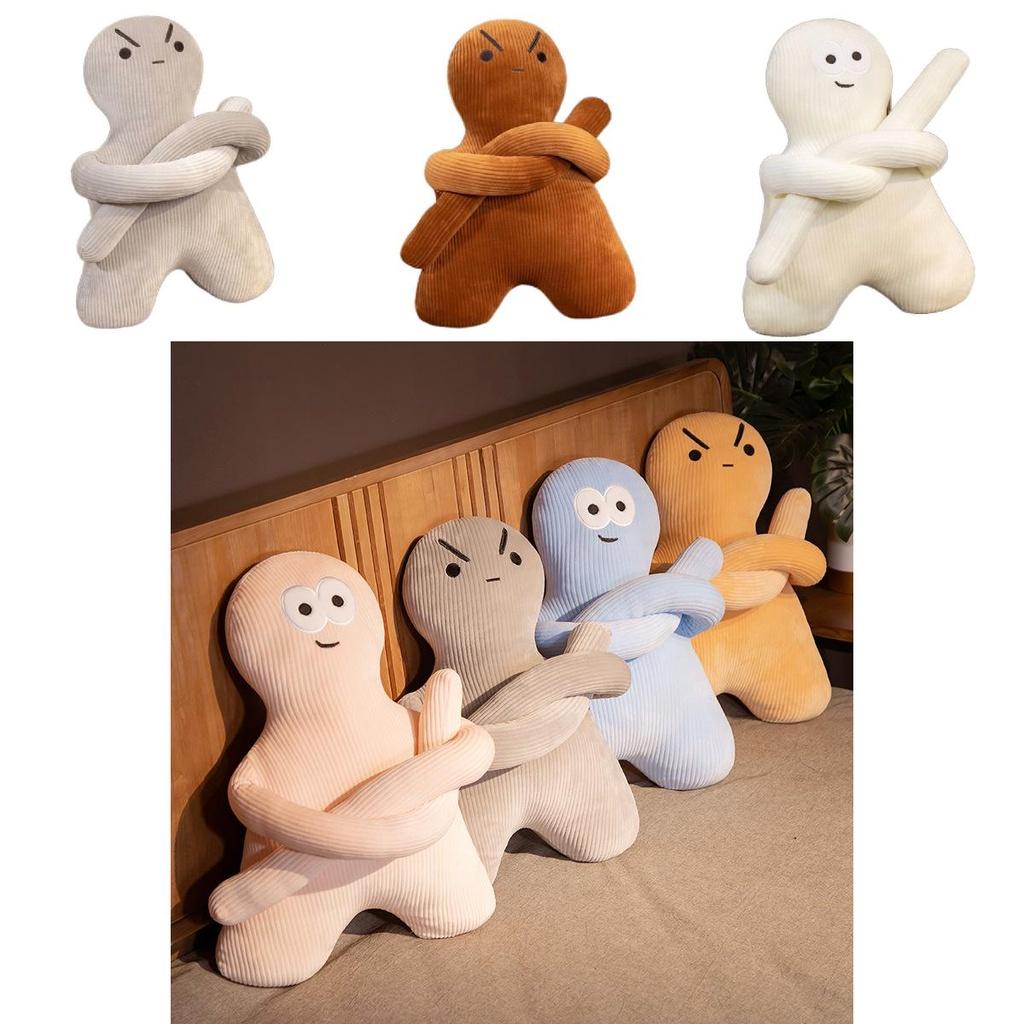 Cute Cartoon Mini People Plush Pillow Doll For Girls Soft And Comfortable