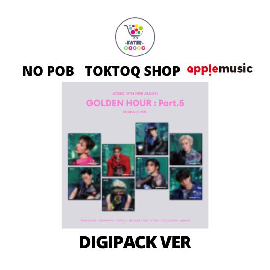 Выберите POB DIGIPACK Версия ATEEZ 14-й мини-альбом GOLDEN HOUR Часть 5 No POB Random