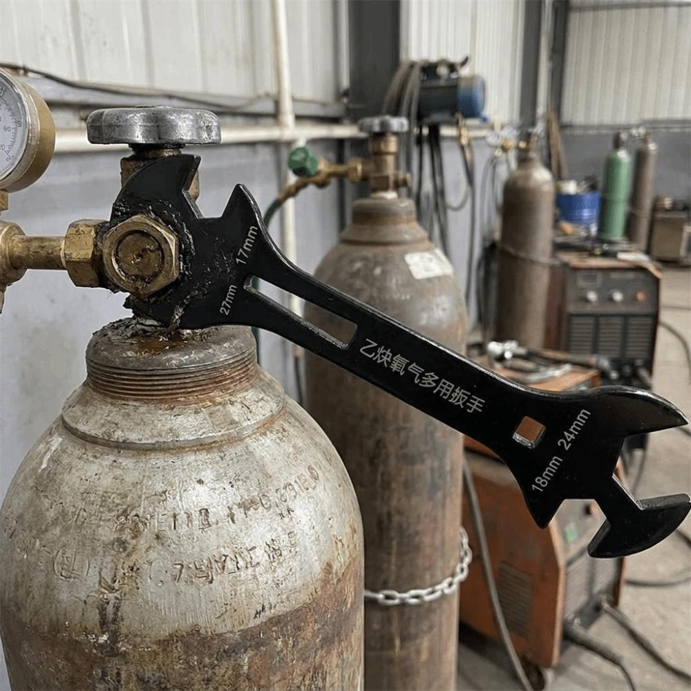 Steel Gas Cylinder Wrench Professional Pressure Reducer Wrench Gas Bottle Tool Maintenance