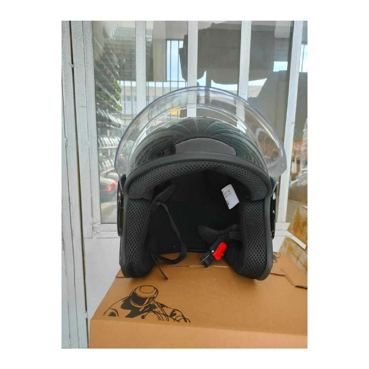 

Motorcycle Helmet Half Ece Certificated 1-class Glossy Black