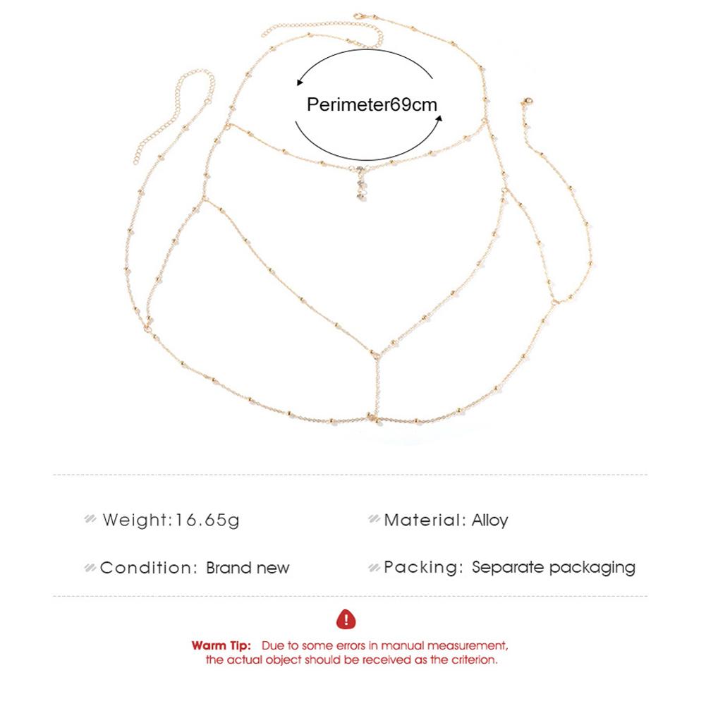 Women Sexy Necklace Fashion Body Chain Shoulder Jewelry Bra Cross Body Chain Jewellery