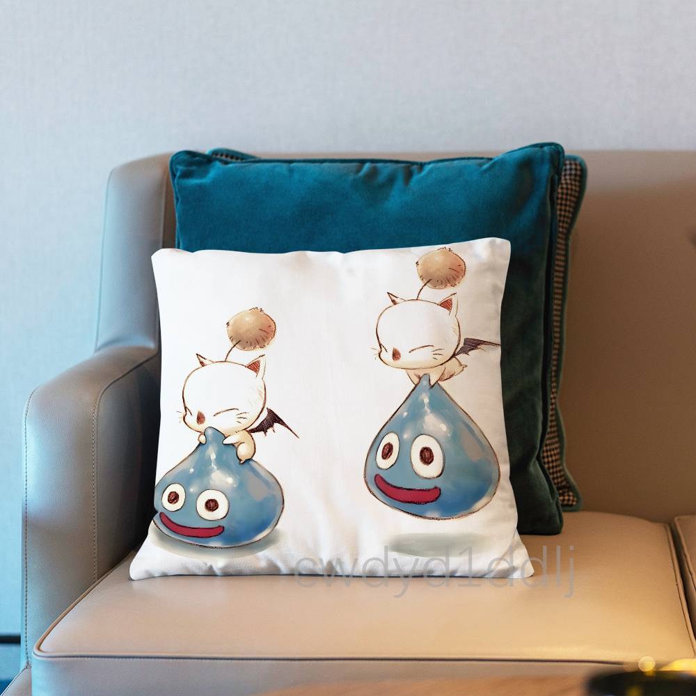 

FFinal Fantasy Moogle FF VII Pillow Case Cover Square Sofa With For Pattern Comfortable Cushion suitable Of Room 30x30cm