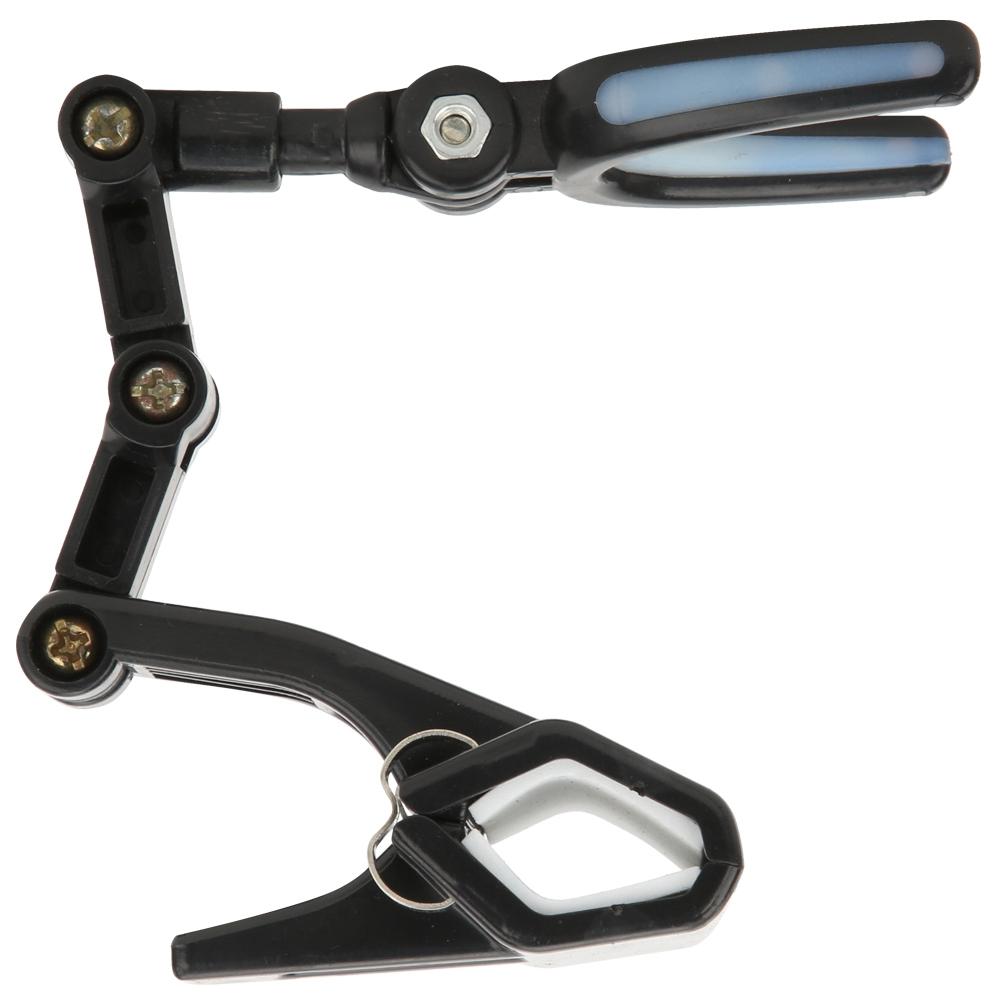 Plastic Portable Luminous Head 360 degrees Rotating Fishing Rod Bracket Holder Back Hanging Stand