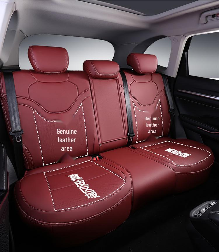 Harvard Fuda Dog Raptor Genuine Leather Car Seat Cover, Full Wrap, All-Season.