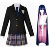Anime Panty & Strümpfe mit Strumpfhalter Jüngere Schwester Anarchy Strumpf Cosplay Kostüm Gothic Dienstmädchen Lolita Kleid Perücke Lange Socken