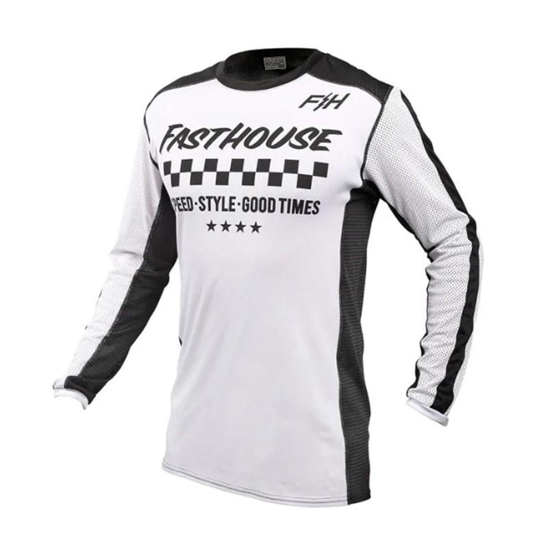 FASTHOUSE Motocross Reit-T-Shirt Herren Damen Schnelltrocknend Atmungsaktives Netz Radbekleidung Outdoor-Sportarten