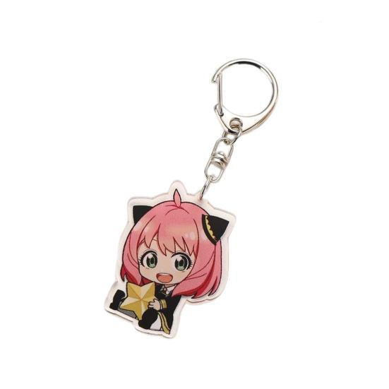 

Семейный брелок Spy X с милым мультяшным принтом, металлическая пряжка, подвесное украшение, 6 стилей, Anya Forger Yor Forger, акриловая аниме-подвеска, аксессуары для рюкзака