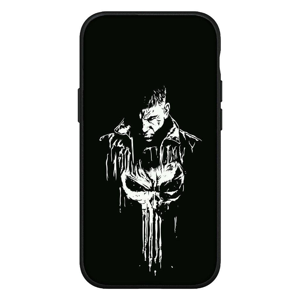 Hülle für iPhone 16 15 Xiaomi Redmi Note 14 13 12 11 Pro Max X 8 9 16e Samsung Galaxy S25 S24 S23 Moto G75 G85OPPO Huawei Punisher Marvel Handyhülle