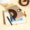 High Quality Thickened Circular Spliced PU Notebook for 2026 Schedule Planning and Enterprise Office Record