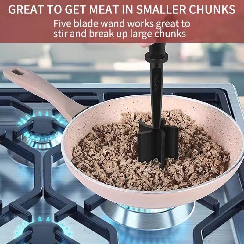 Multi-Function Kitchen Chopper: Meat, Potato, Salad & Tomato Slicer, Rice Stirrer, Grinder & Mixing Shovel