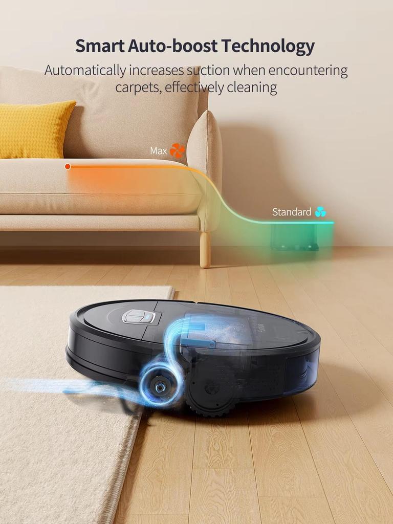 Honiture G20 Pro Intelligent Robot Vacuum 4500Pa Suction Robot Vacuum Self-Charging Cleaner with App Remote Voice Control Sweeping Robot