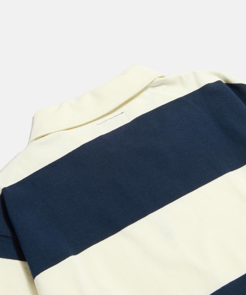 ESPIONAGE Big Border Rugby L/S Tee Navy