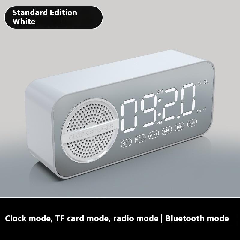 Wireless Bluetooth Speaker Clock Alarm Clock Audio Smart Voice Speaker Student Home Outdoor Radio