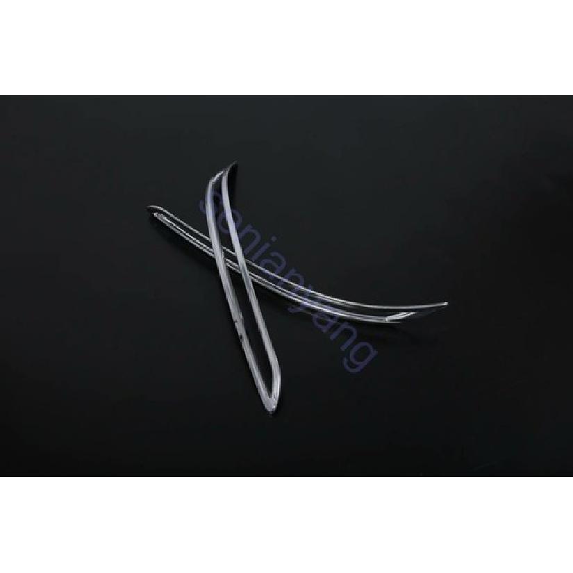 2*ABS Rear Fog Light Cover Trim For 2018- Honda Accord Sedan Chrome foglight