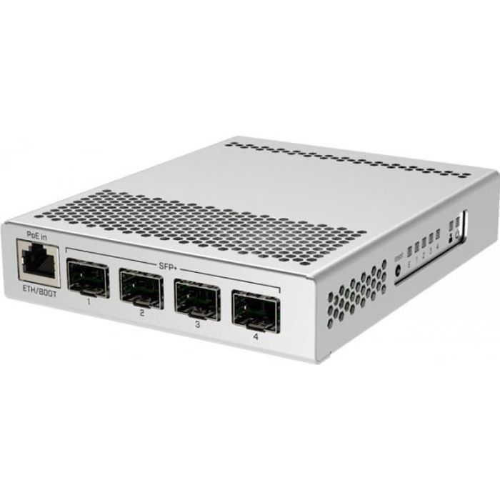 Commutateur - MikroTik - CRS305-1G-4S+IN - 4 Ports SFP+ 10 Gbit - 1 Port Ethernet 1 Gbit - Compact Et Silencieux