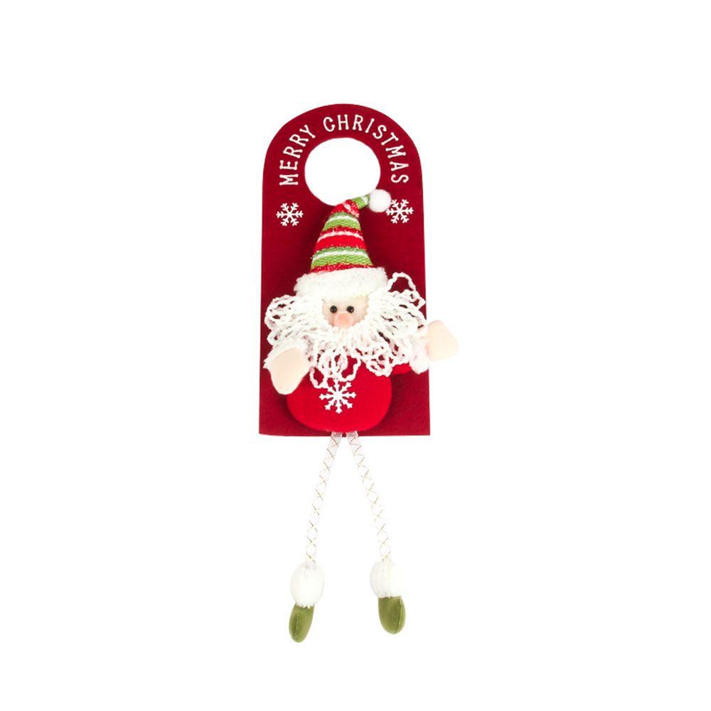 Xmas Cute Snowman Doorknob Hanger Hanging Pendant Christmas Ornament Door Decor
