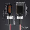 8mm Motorcycle Mini LED Turn Signal Light Indicators Flashing Light Blinker 12V For Bobber Cafe Racer Honda Yamaha Kawasaki