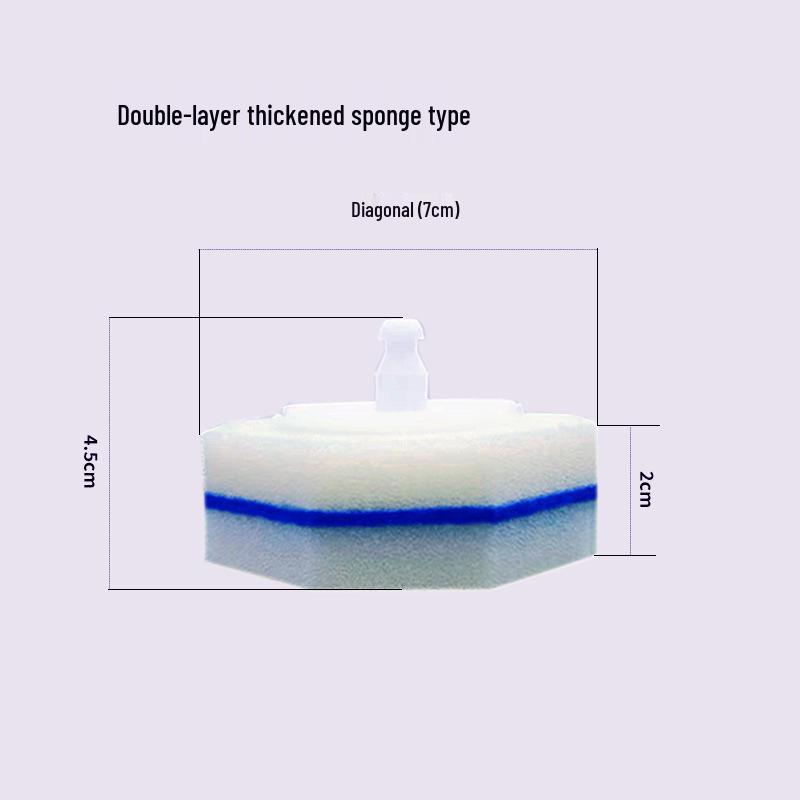 Einweg-Toilettenbürsten-Schwammkopf mit Reinigungslösung für Badezimmerecken