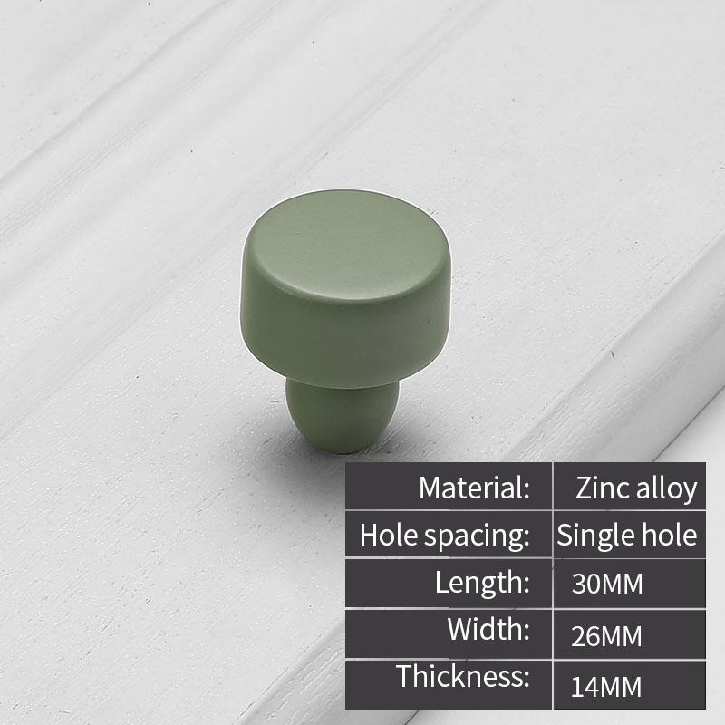 High-end Colorful Single-hole Mini Small Aluminum Alloy Handle Cabinet Drawers Knob Furniture Wardrobe Bedside Table Pull