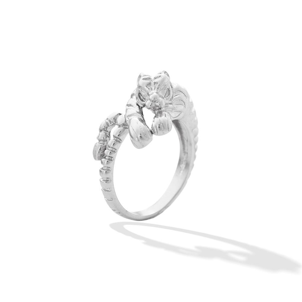 Domineering Tiger Zodiac Gold-Plated Titanium Couple Rings - Stylish Wedding Gift One Size