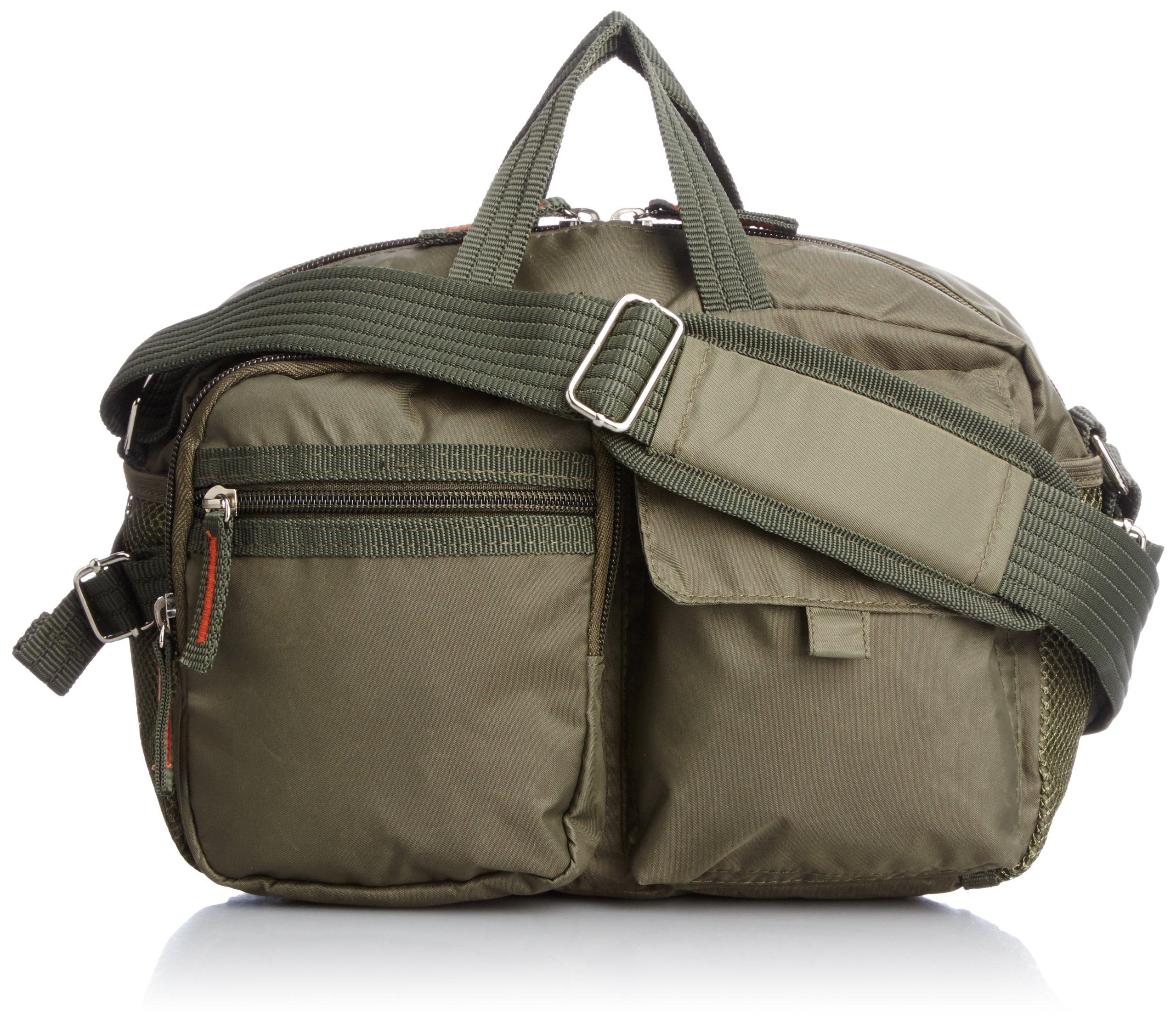 

AOT Bonded Shoulder Bag with E One Size Handle, 1802-E990-01, Khaki,
