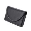 Portable Leather Business Name Card Holder Case Wallet Credit Card Holder Case(Black)