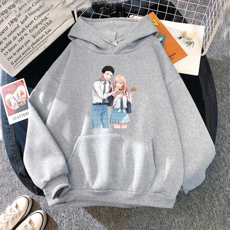 

Japan Anime My Dress-Up Darling Marin Kitagawa Graphic Printed Hooded Men Women Hoodies Harajuku Sweatshirt Aesthetic Pullover 3XL