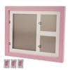 Dog Cat Paw Prints Pet Wall Frame Paw Print Kit for Dog Owner Cat Owner Pet LoversPink Mud Pink Frame
