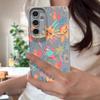 Colorful Cartoon Pattern Case For Samsung Galaxy S25 Edge S24 Ultra S23 S22 Plus S21 FE S26 Ultra Leather Texture Silicone Cover