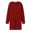 Women's Mid-length Sweater Loose Korean Style Large Size Pullover Outer Wear Pure Color Casual Long-sleeved Knitted Shirt